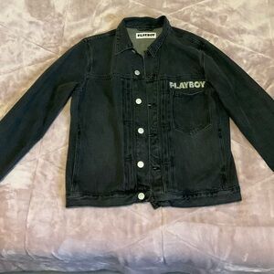 PLAYBOY Kids Black Jean Jacket
